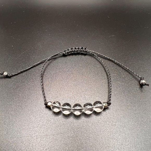 💕Host Pick💕 KC Gems Co. Natural Clear Quartz Slide Bracelet - April Birthstone - Picture 3 of 5